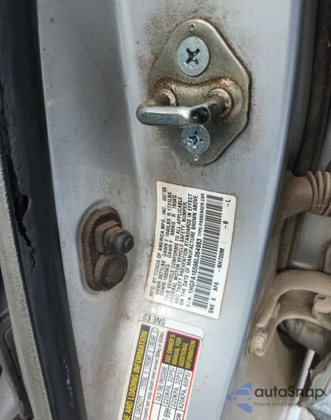 2006 Honda Civic Lx из США, поврежденный, VIN 1HGFA16596L064983